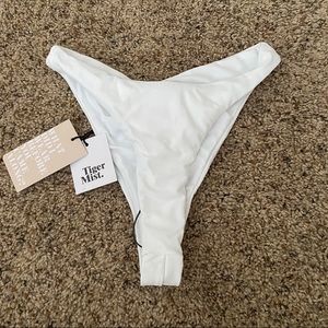NWT tigermist white bikini bottoms
